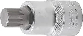 Bit Socket, 12.5 mm (1/2") Drive, Spline (XZN) M14, 55 mm Length