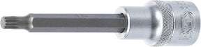 BGS 4360 Bit Socket, 100mm Length, 1/2" Drive, Spline (XZN) M6 | Chrome Vanadium Steel