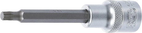 BGS 4360 Bit Socket, 100mm Length, 1/2" Drive, Spline (XZN) M6 | Chrome Vanadium Steel