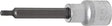 Bit Socket, 100 mm Length, 12.5 mm (1/2") Drive, T-Star (Torx) T25