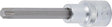Bit Socket, 100 mm Length, 12.5 mm (1/2") Drive, T-Star (Torx) T50,