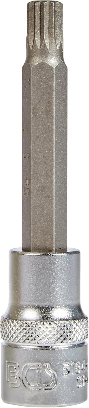 BGS 5184-M9 Bit Socket, 100mm Length, 1/2" Drive, Spline (XZN) M9 | Chrome Vanadium Steel