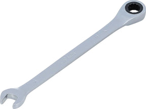 Ratchet Combination Wrench, 8 mm, 72 Teeth, 12-Point, Satin Chrome Plated