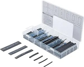 Shrink Tube Assortment - Black, 127 pcs