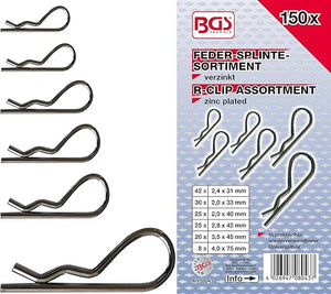 Snap Ring Assortment Ø 2.4-4.0 mm - 150 pc