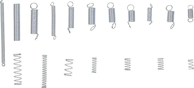 Spring Assortment - Compression & Extension Springs, 200 pc