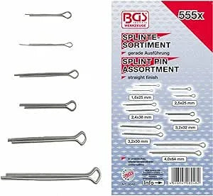 Splint Pin Assortment Ø 1.6-4.0 mm - 555 pc