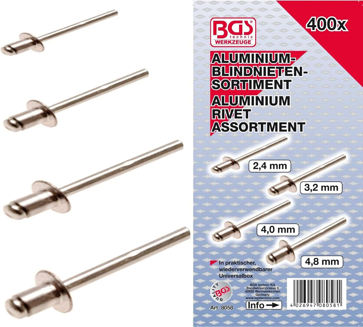 Blind Rivets Assortment - 400 pcs