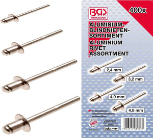 Blind Rivets Assortment - 400 pcs