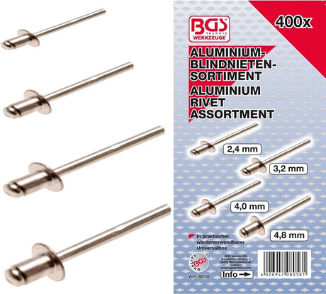 Blind Rivets Assortment - 400 pcs