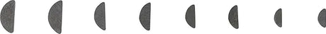 Woodruff Key Assortment - 80 pcs. in Plastic Storage Case  Carbon Steel (S45)