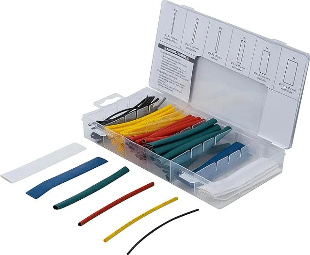 BGS 8123 Coloured Shrink Tube Assortment - 100 pc