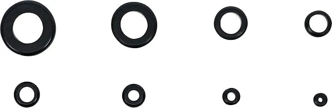 Rubber Grommet Assortment - Metric, 180 Pieces