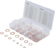 BGS Copper Seal Ring Assortment - Metric for Oil Drain Plugs - 75 pcs