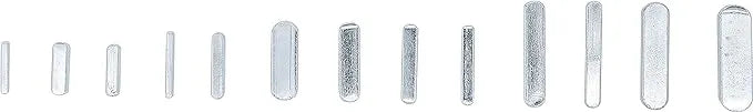 Feather Key Assortment - 60 pcs. Carbon Steel (C45) for Hubs on Shafts