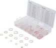 Seal Ring Assortment, Copper, Inch Sizes, 75 pcs