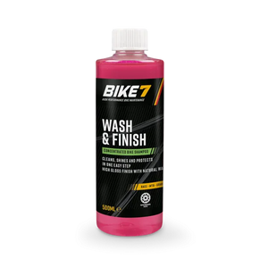 Bike7 Wash & Finish - Concentrated Bike Shampoo with High Gloss Wax, 500ml