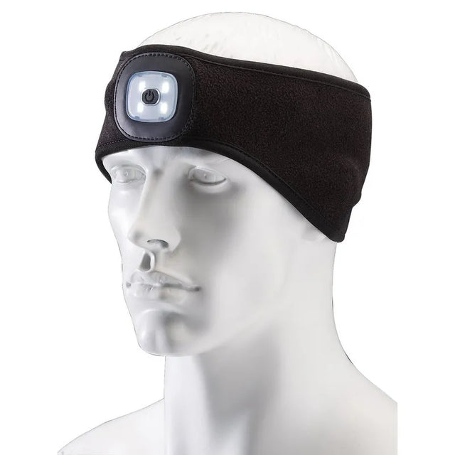 USB Rechargeable LED Torch Headband 