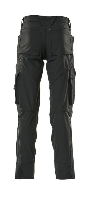 Mascot Advanced Stretch Trousers with Kneepad Pockets Black