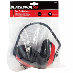 Blackspur Safety Ear Protectors Defenders Muffs Black