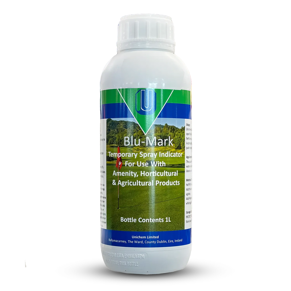 Blu-Mark Dye Spray Indicator for Weed Killer - Accurate Spraying, Reduced Drift - Made in Ireland