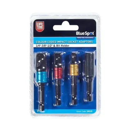 Blue Spot Impact Colour Coded socket Adaptors 