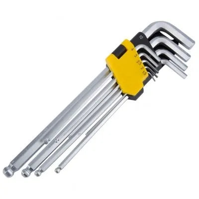 Blue Spot Long Hex Allen Key Ball End Set 1.5mm To 10mm