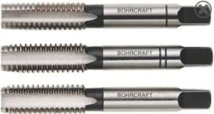 Bohrcraft Hand Tap Set Metric P2174 - M8 x 1.25mm Tap Set (3-Piece)