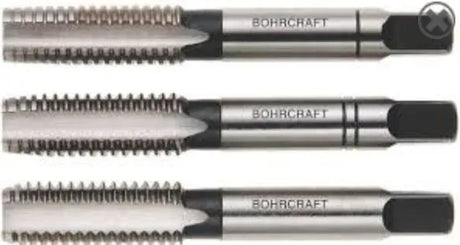Bohrcraft Hand Tap Set Metric P2173 - M6 x 1.0mm Tap Set (3-Piece)