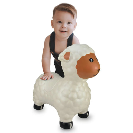 Jamara Bouncing Animal Sheep White with Pump