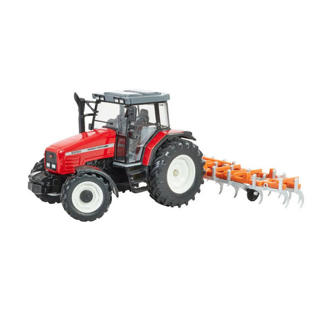 Britains Massey Ferguson 6290 Heritage Tractor & Cultivator Playset - 1:32 Scale