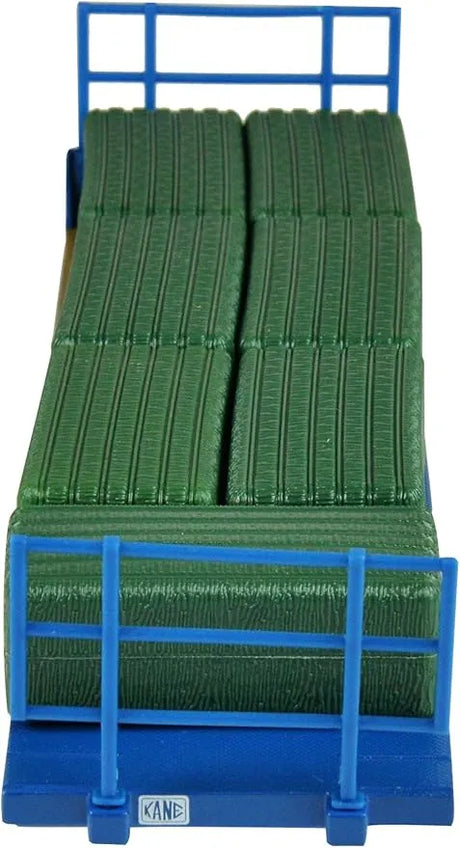 Britains Kane Bale Trailer Set Model - 1:32 Scale Three-Axle Bale Carrier with Straw Bales