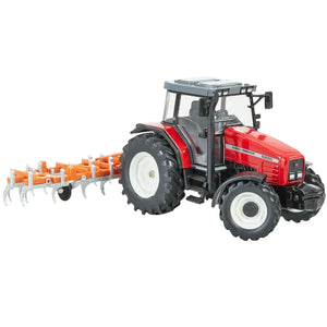 Britains Massey Ferguson 6290 Heritage Tractor & Cultivator Playset - 1:32 Scale