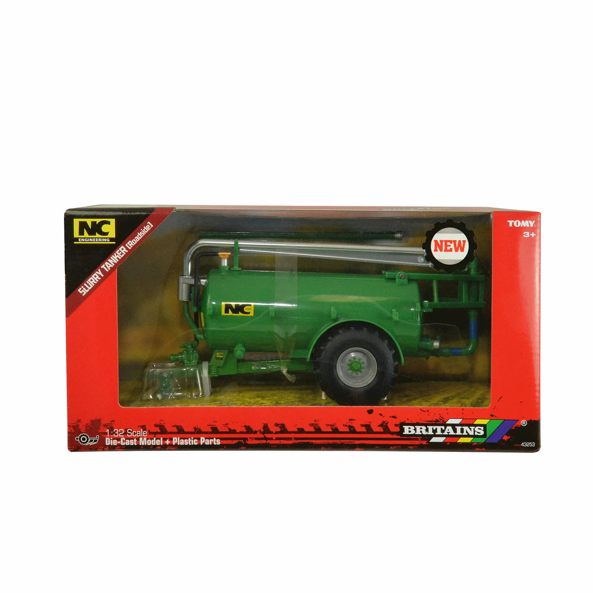 Britains Slurry Tanker (Roadside) Green 1:32 Scale Model 43253 