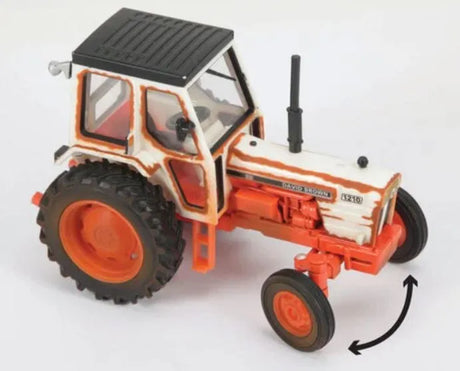 Britains Weathered David Brown 1210 Tractor Model - Authentic 1:32 Scale, Realistic Rust Finish