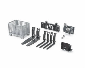 Bruder Box-Type Pallet, Winch, and Forks for Front Loader