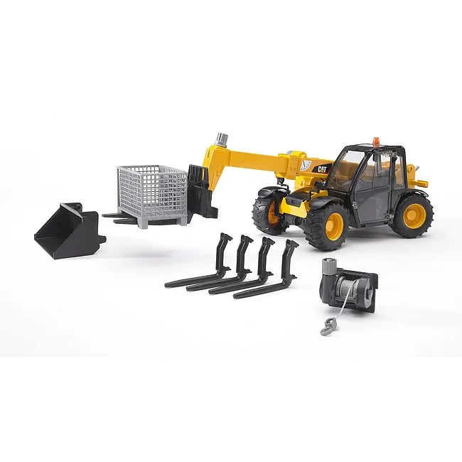 Bruder Box-Type Pallet, Winch, and Forks for Front Loader