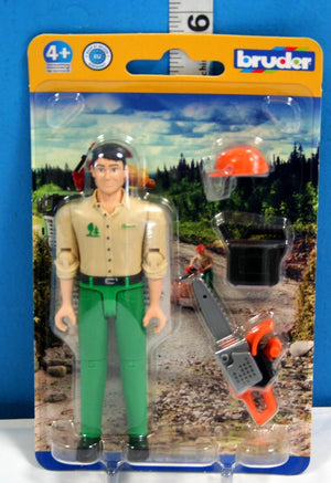 Bruder Forestry Worker with Accessories - 1:16 Scale Logging Figure