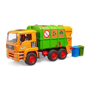 Bruder MAN Garbage Truck - 1:16 Scale Waste Collection Vehicle with Functional Bin Lifter