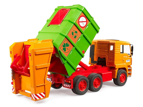 Bruder MAN Garbage Truck - 1:16 Scale Waste Collection Vehicle with Functional Bin Lifter