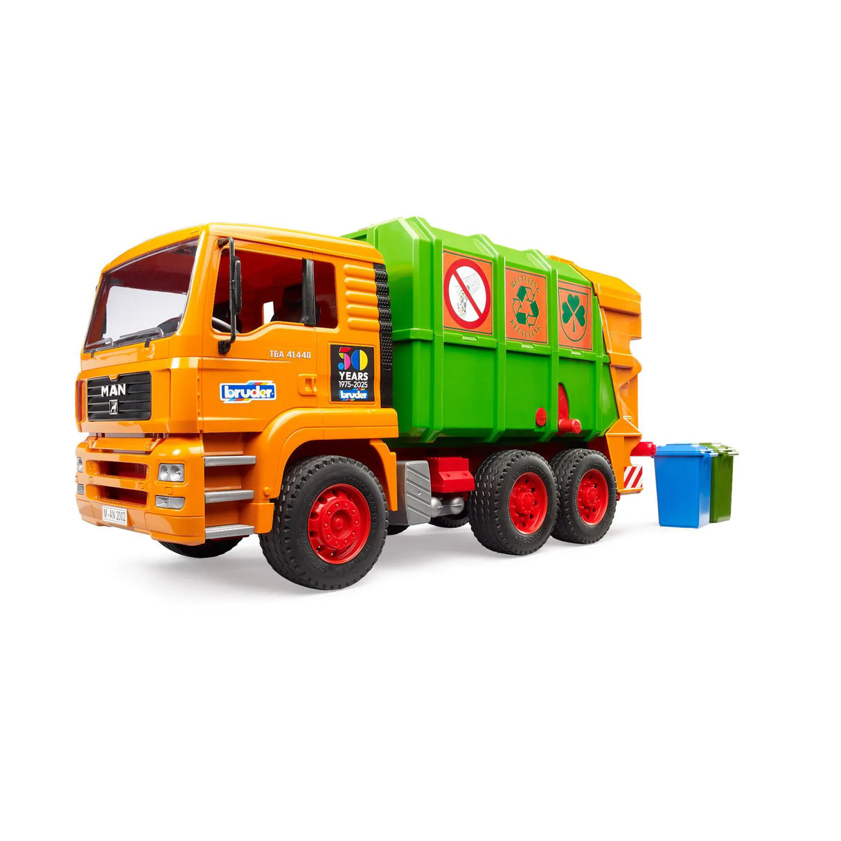Bruder MAN Garbage Truck - 1:16 Scale Waste Collection Vehicle with Functional Bin Lifter