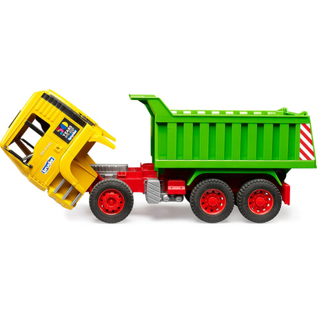 Bruder MAN TGA Tipper Truck - 1:16 Construction Toy Vehicle with Tilting Cab & Tipping Body