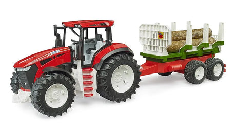 Bruder ROADMAX Tractor with Forwarding Trailer & Tree Trunks