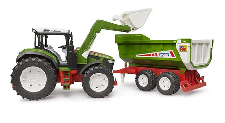 Bruder Roadmax Tractor with Front Loader & Tipper Trailer
