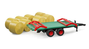 Bruder Bale Trailer with 8 Bales