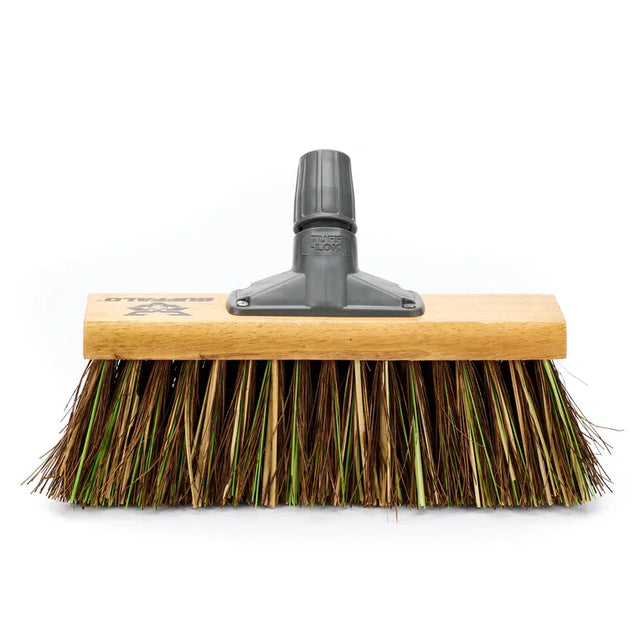 Buffalo Scavenger Stiff Bassine Broom Head 13" with Tuff-Lok Bracket