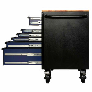 Bunker 10 Drawer Workbench Roller Tool Cabinet 56" Blue