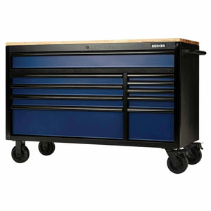 Bunker 10 Drawer Workbench Roller Tool Cabinet 56" Blue