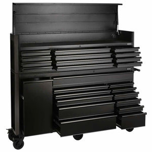BUNKER 25 Drawer Combined Roller Cabinet and Tool Chest 72" Black