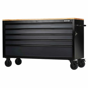 BUNKER 5 Drawer Workbench Roller Tool Cabinet 61" Grey